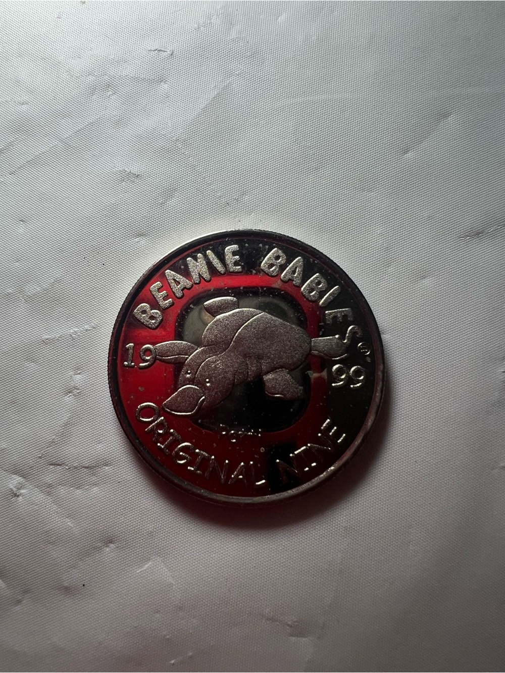 VTG 1999 TY Beanie Babies Official Club Coin Original - Patti the Platypus